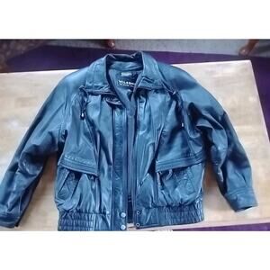 wilsons leather jacket men's Vintage 1990s W/ Gloves Rn 69426